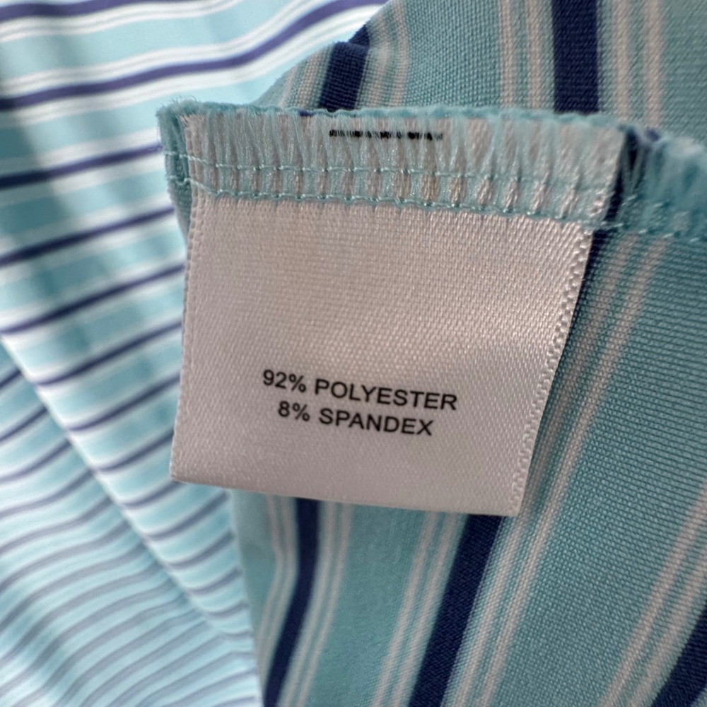 Peter Millar Polo Shirt Mens L Summer Comfort Performance Pelican Hill Golf - Picture 6 of 9